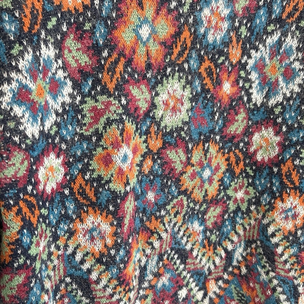 VTG Missoni Floral Tapestry Knit Tunic Sweater M Art Wool Alpaca Jacquard Italy - Picture 9 of 10